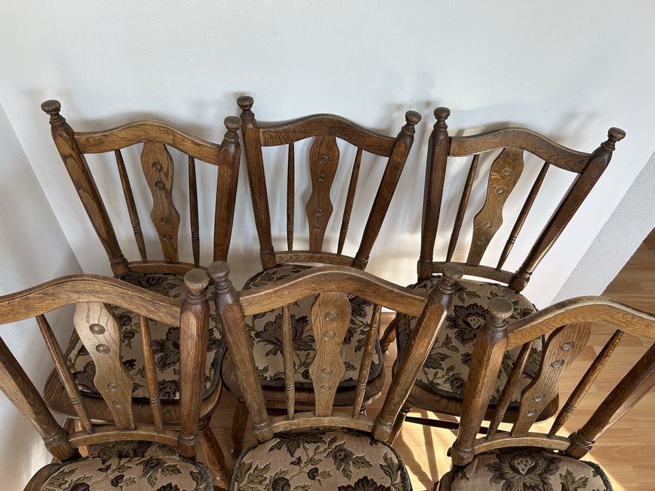 Krzesła debowe stylowe antyk