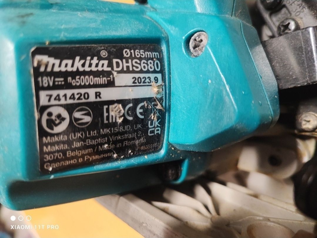 DHS680 Makita pilarka tarczowa bezszczotkowa z akumulatorem 18v 2023r
