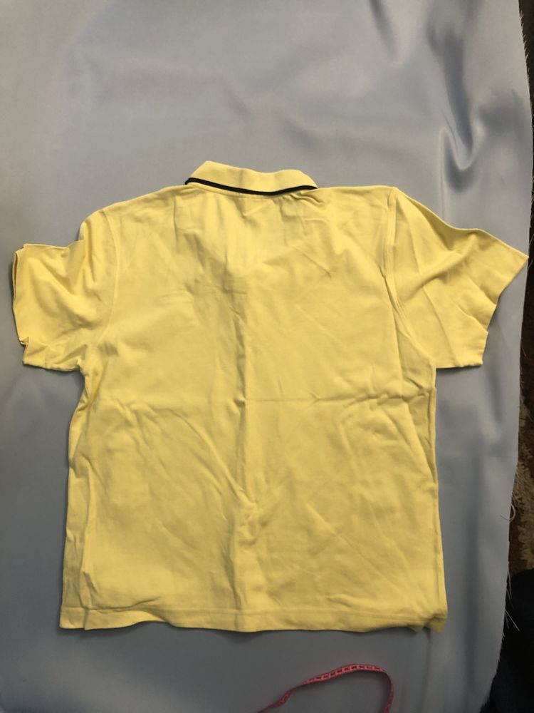 Оригинальная яркая футболка reebok. Поло рибок желтая