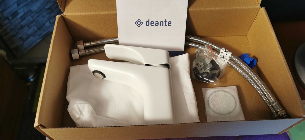 Bateria umywalkowa Deante Hiacynt Bianco