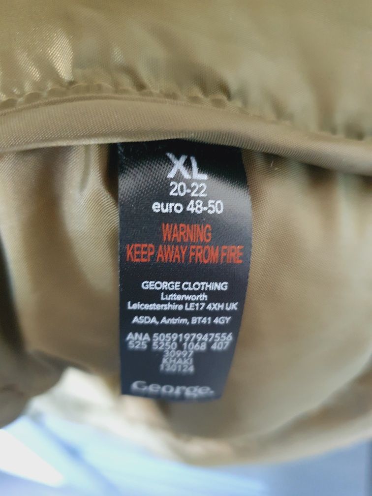 Kurtka płaszcz khaki 48-20