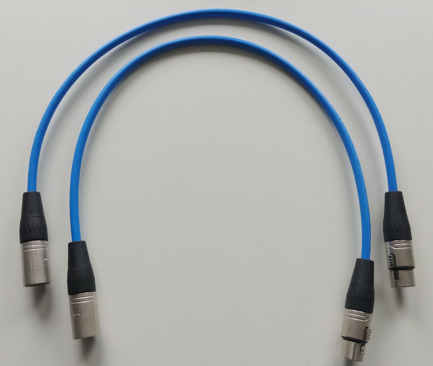 Melodika SBC1230 Sky Blue 2x XLR 0.5m Interkonekt