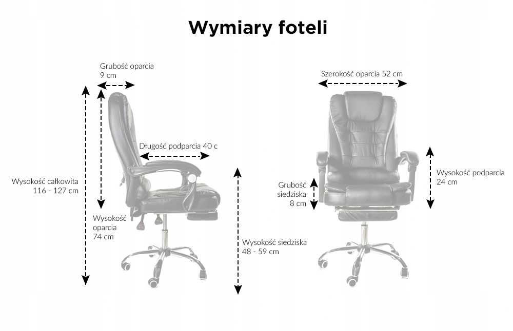 NOWY Fotel Biurowy Ergonomiczny Do Biurka Obrotowy Krzesło Biurowe FV