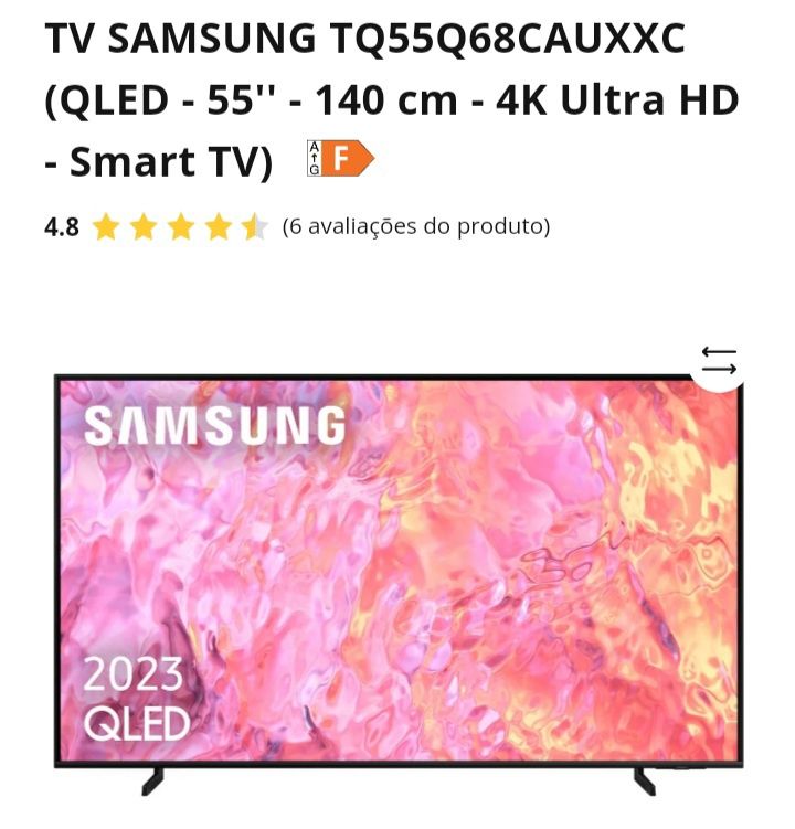 Tv Samsung Qled 55 polegadas