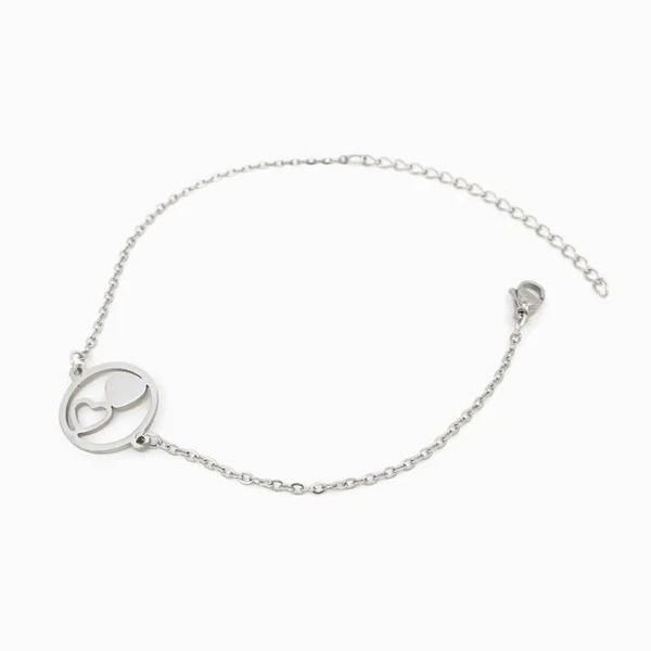 Pulseira Corações SL2044 (Prateado e Dourado)