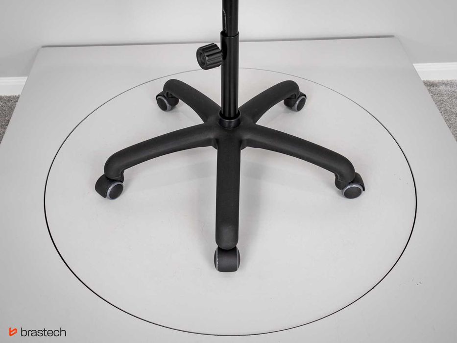 Krzesło warsztatowe, sklejka bukowa, na kółkach, lakierowane