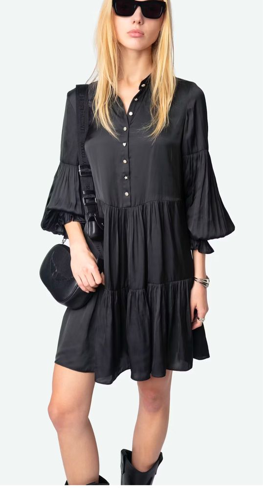 Платье сукня черное кароткое Zadig & Voltaire
