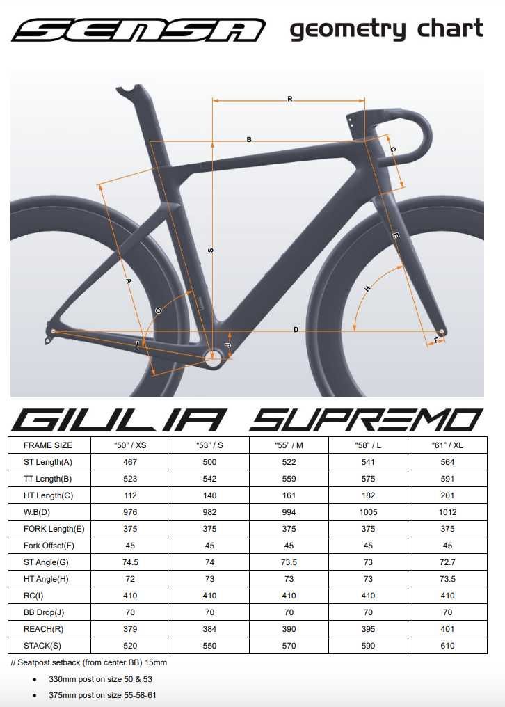 Rower szosowy SENSA GIULIA SUPREMO Dark Brush Ultegra Di2 2x12 NOWY
