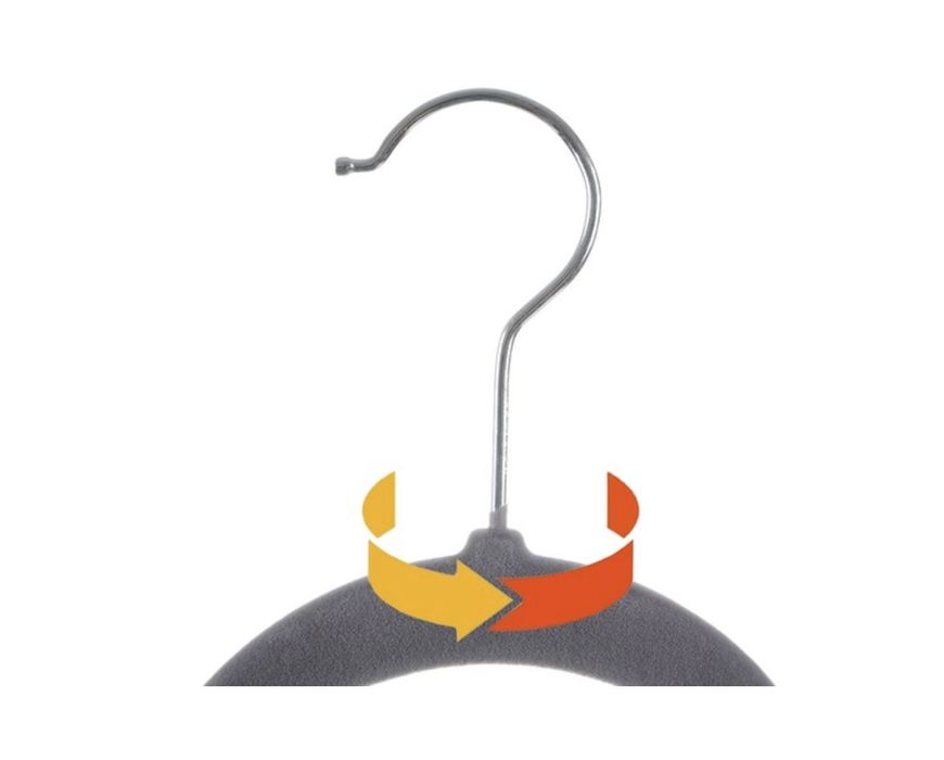 Wieszak na ubrania ZESTAW wysoka jakość obrotowy haczyk 10+10 GRATIS