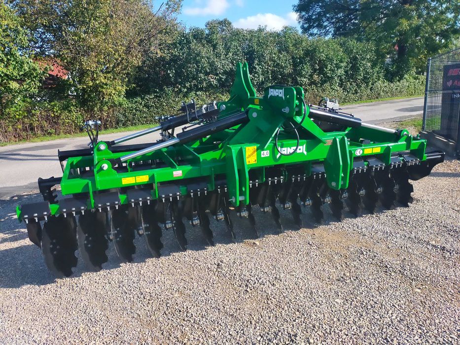 brona talerzowa hydrauliczna JANPOL SHREK 5m/4m 560 talerz daszek 600