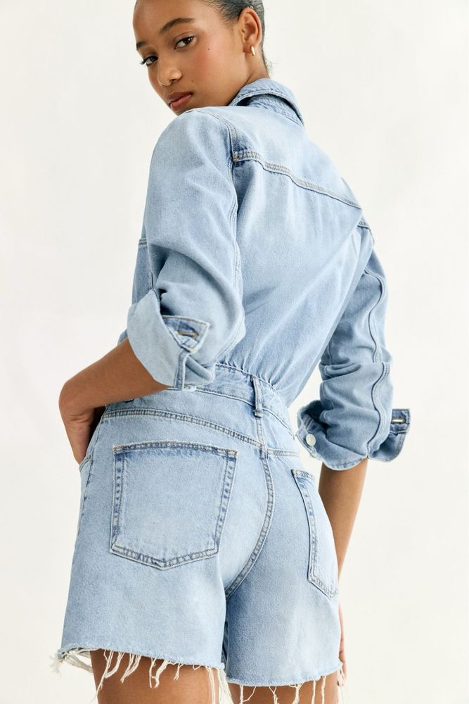 Zara комбенізон джинсовий