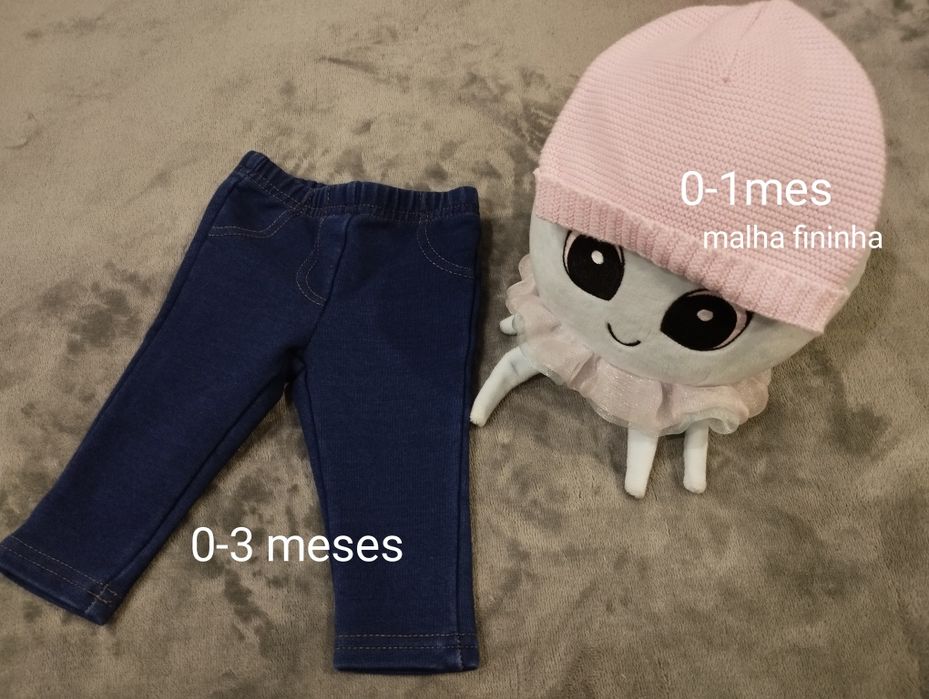Lote calças bebe menina 3-12M