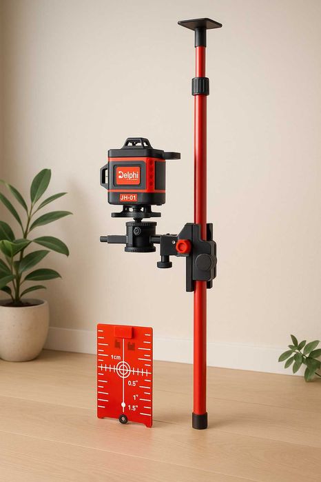 Tyczka Rozporowa Teleskopowa 300cm do lasera mocna  dla fachowców