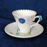 **RARE**filiżanka ręcznie malowana porcelana Staffordshire Foley 1946+