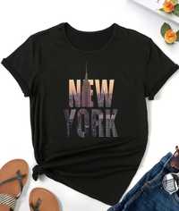 Czarna koszulka T-shirt New York
