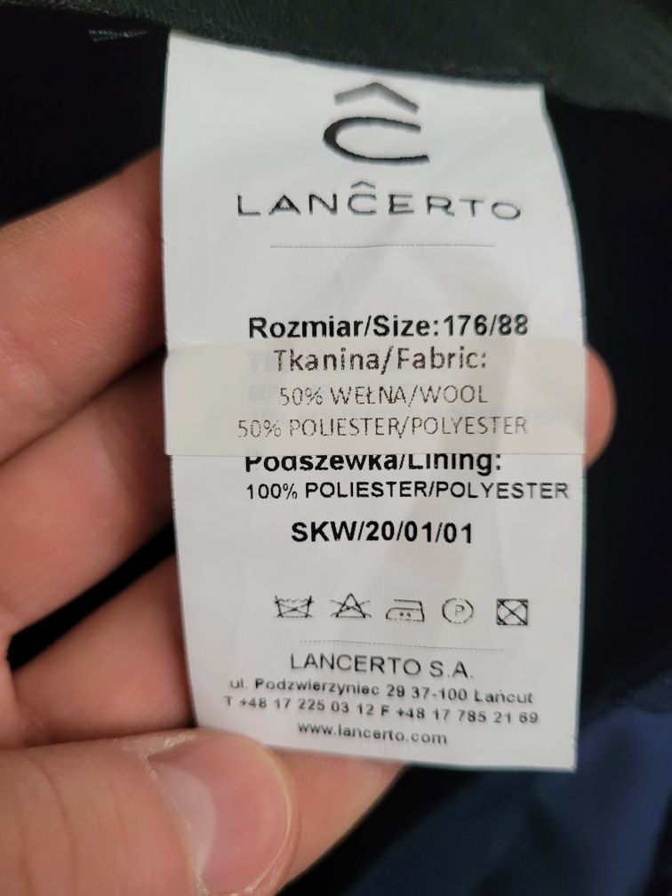 Garnitur Lancerto nieużywany wzrost 185cm