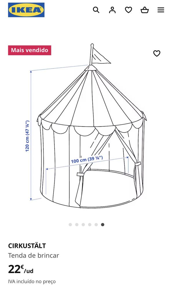 Tenda de brincar do IKEA