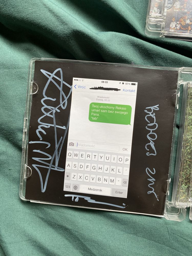 Zestaw płyt CD Bedoes Kubi Reto Kali Białas nakleiki autograf