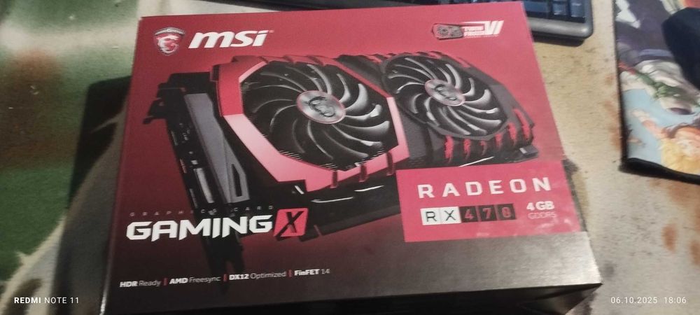 продам видеокарту rx 470 gaming x 4gb (ИДЕАЛ!)