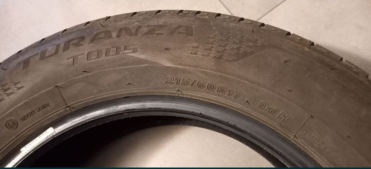Opony letnie Bridgestone Turanza 215/60/R17