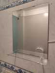 Espelho WC com prateleira vidro
