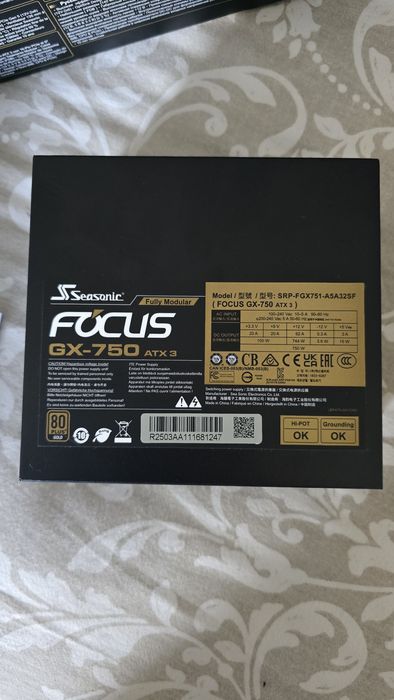 Fonte de Alimentação ATX Seasonic Focus GX-750W