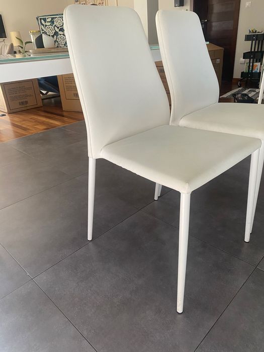 Krzesła 6 sztuk- białe