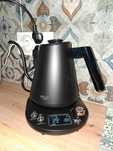 czajnik elektryczny złoty z podgrzewaczem wody nowy