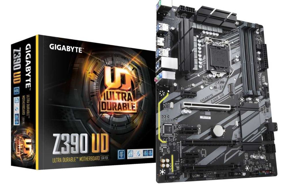 Płyta główna Gigabyte Z390 UD V2 + Intel Pentium G4930 + 16 GB DDR4