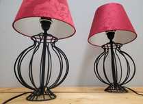 2x Lampy stojące, szkieletowe z metalu +gratis