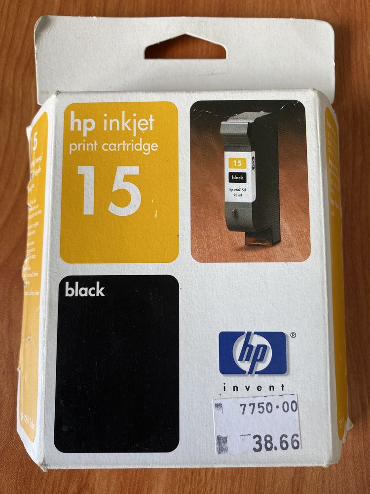 Tinteiro HP15 - preto - novo e selado