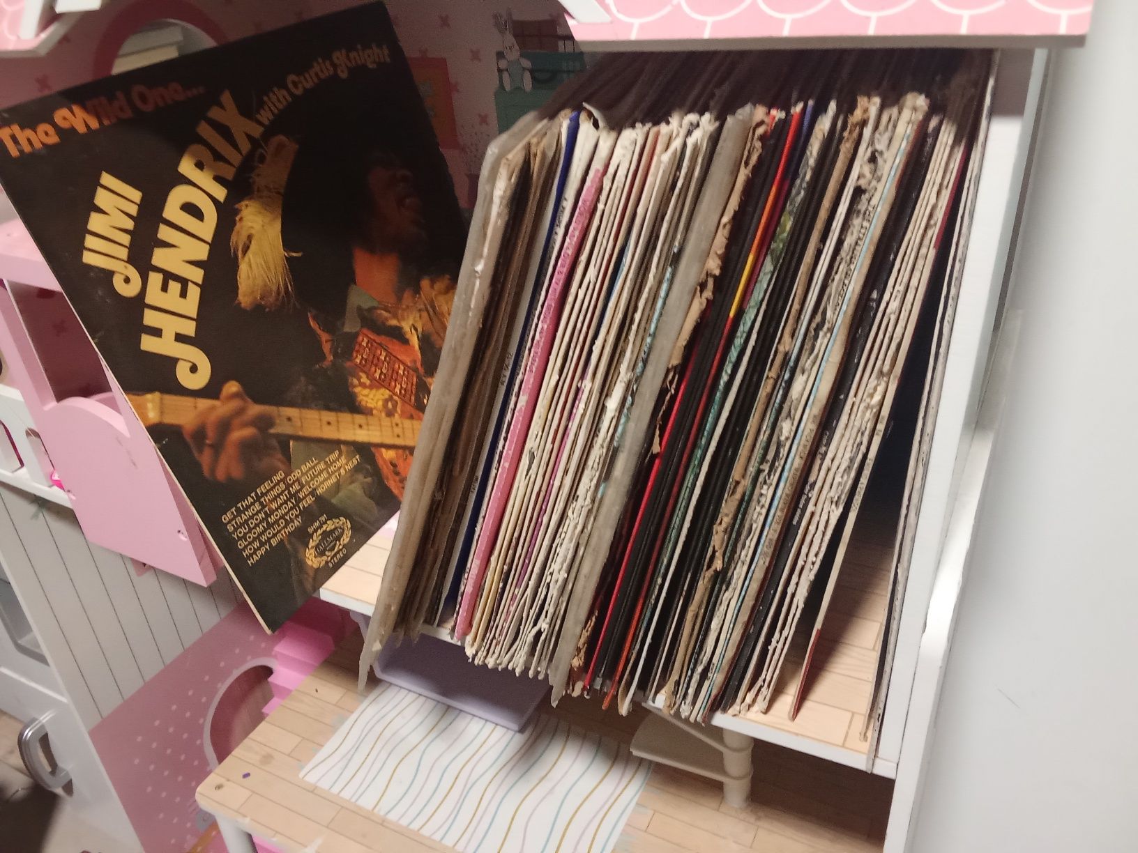 Vinyl's colecção LP, cerca 200