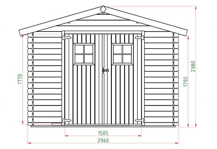 OD RĘKI Domek 2,9x2,9 3x3 narzędziowy drewniany ogrodowy świerk
