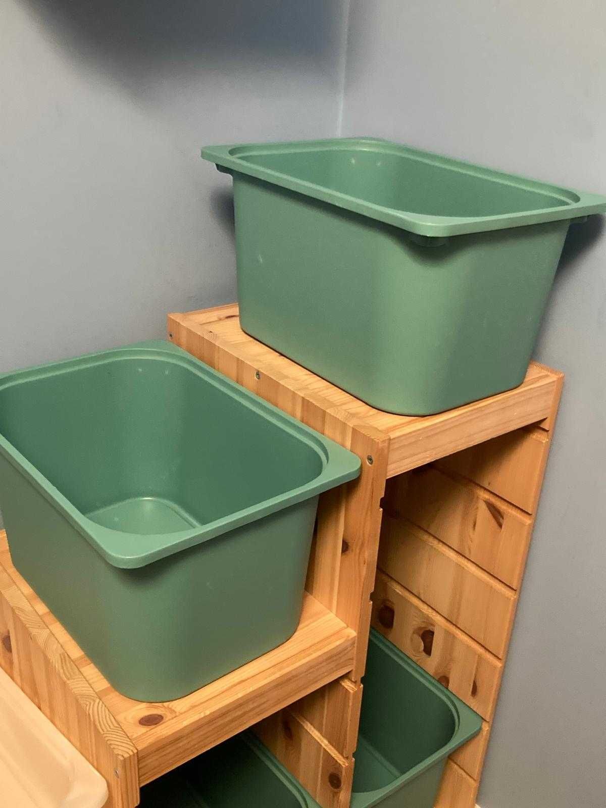 Regał Trofast Ikea z pojemnikami