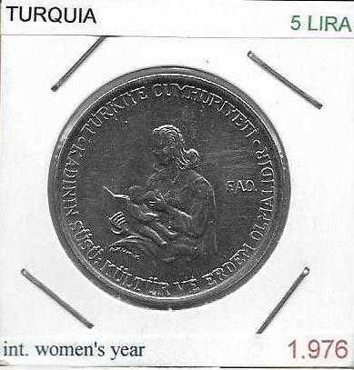 Turquia - - - "Educação para a Mulher Rural" - - - - - Moedas