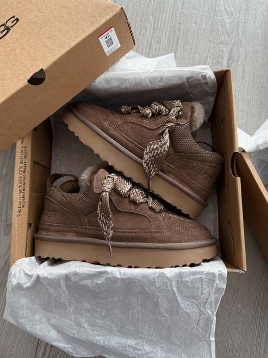 Коричневі угг ловмел, Ugg Lowmel Sneakers Brown, шоколадні угг ловмели