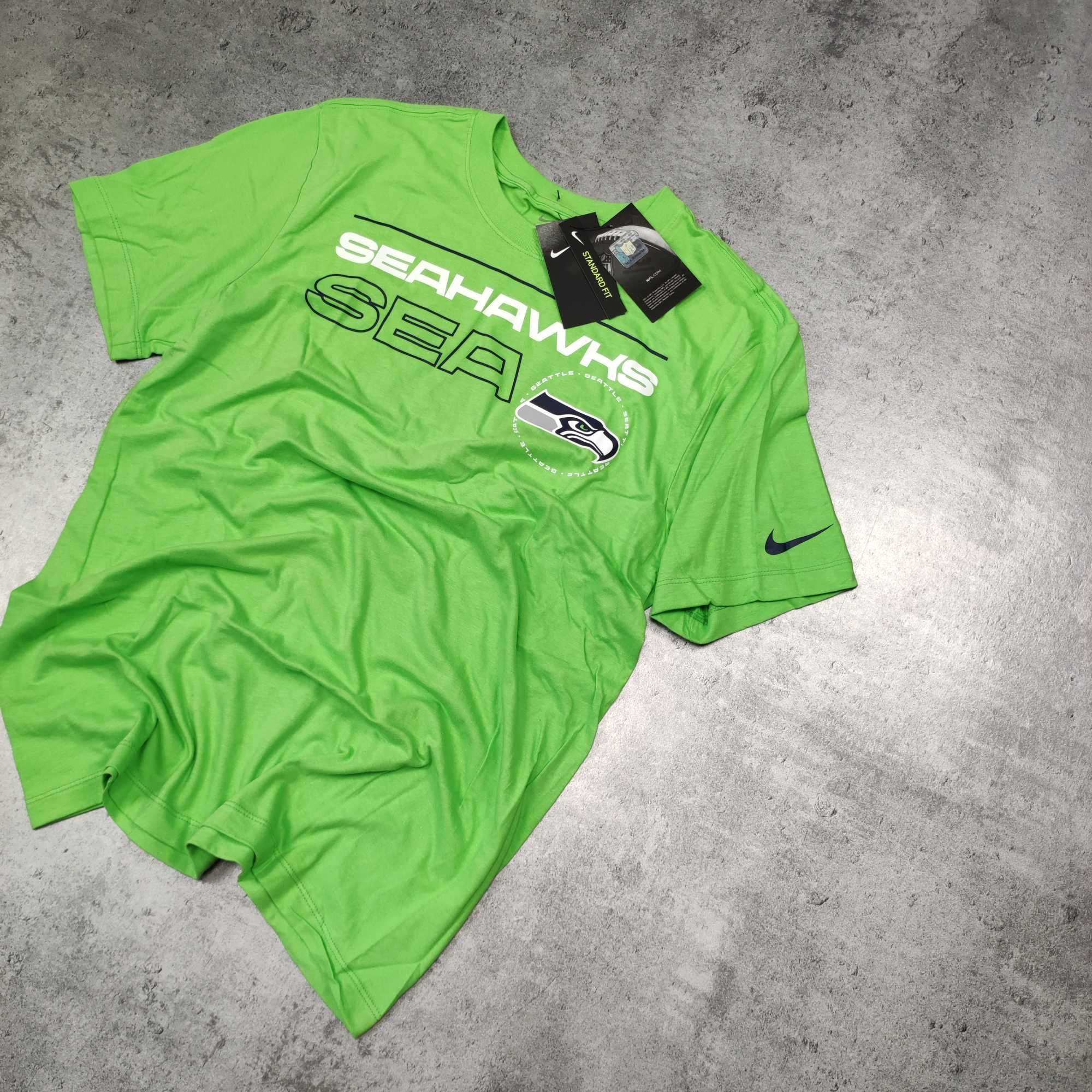 MĘSKA Koszulka NOWA Nike Zielona NFL Seahawks Football Amerykański