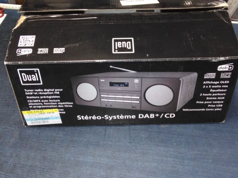 DAB + CD Radio Dual DAB 410 AUX, CD, DAB +, FM, USB Black