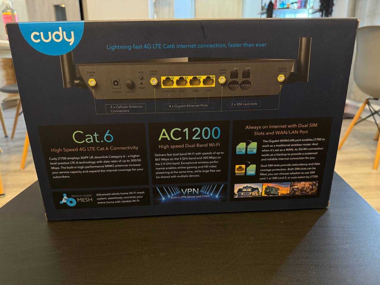 Cudy LT700 (1200Mb/s a/b/g/n/ac) LTE CAT.6