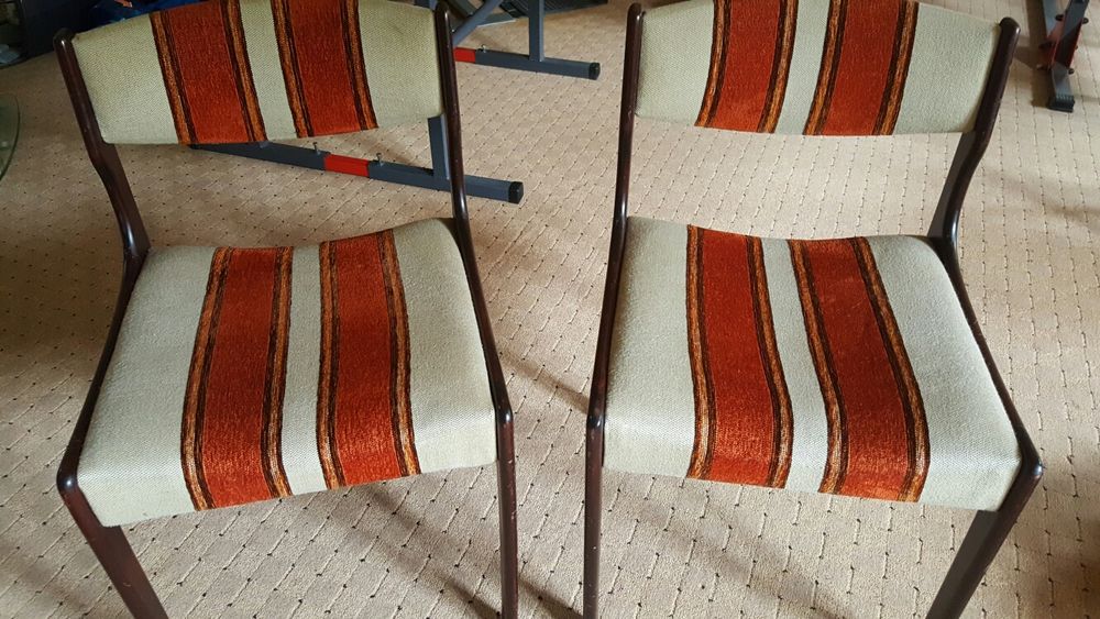Krzesła PRL stare 4 szt kpl