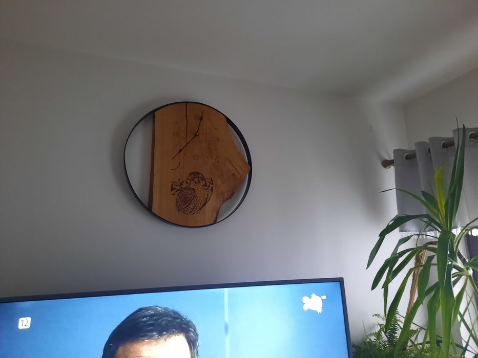 Zegar dębowy  obrecz
