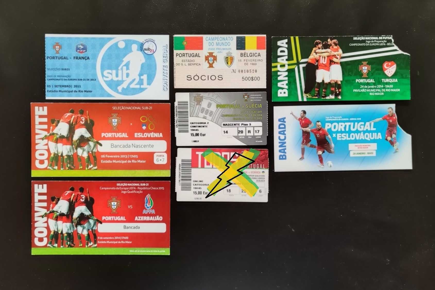 Bilhetes de futebol (usados) SL Benfica