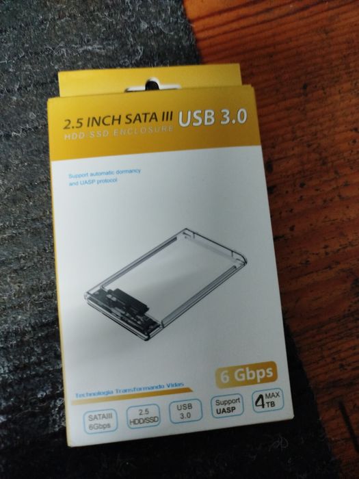 Caixa para discos 2.5 usb3