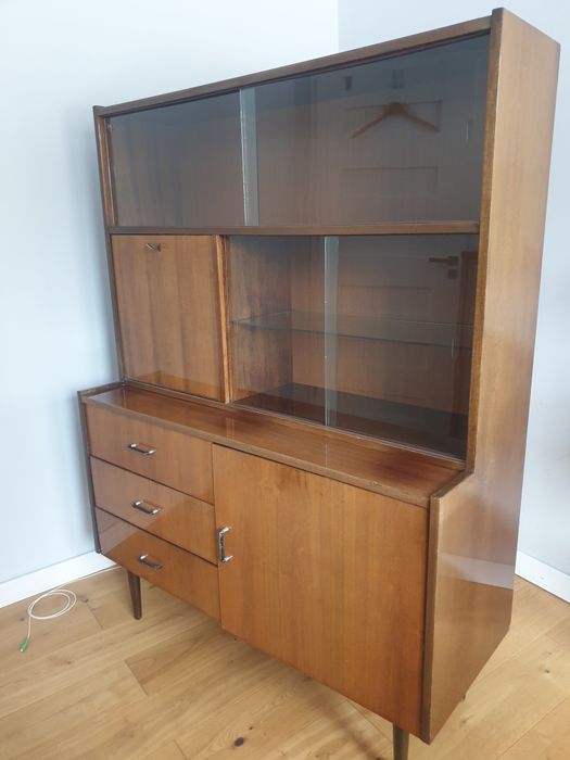 Kredens barek szafka na nogach PRL lata 60 70