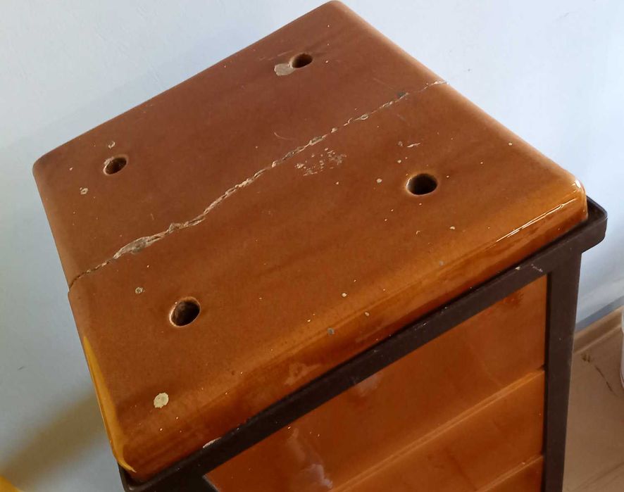 Piec kaflowy wolnostojący koza szamotowy antyk sprawny