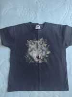 Koszulka t-shirt z wilkiem
