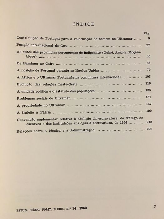 Salazar Principes d´Action / Adriano Moreira/ Províncias do Oriente