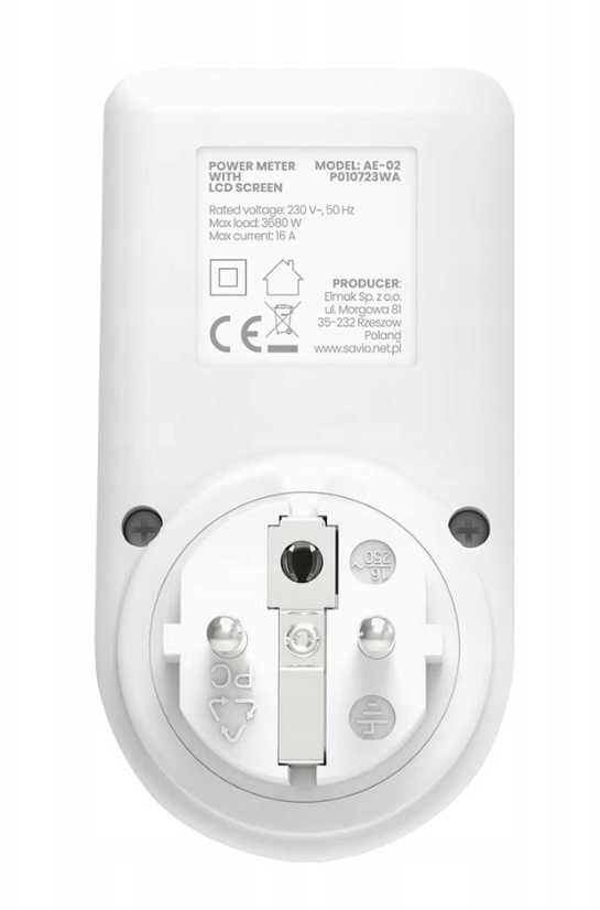 AE-02 Watomierz z wyświetlaczem LCD SAVIO