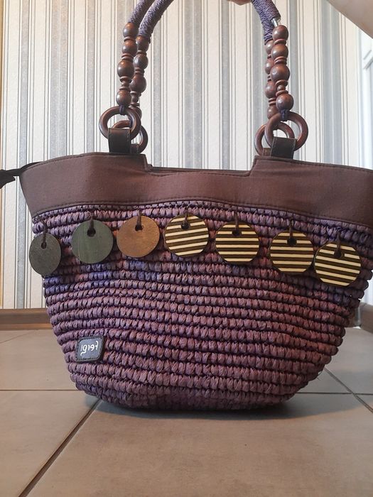 Сумка плетена пляжна