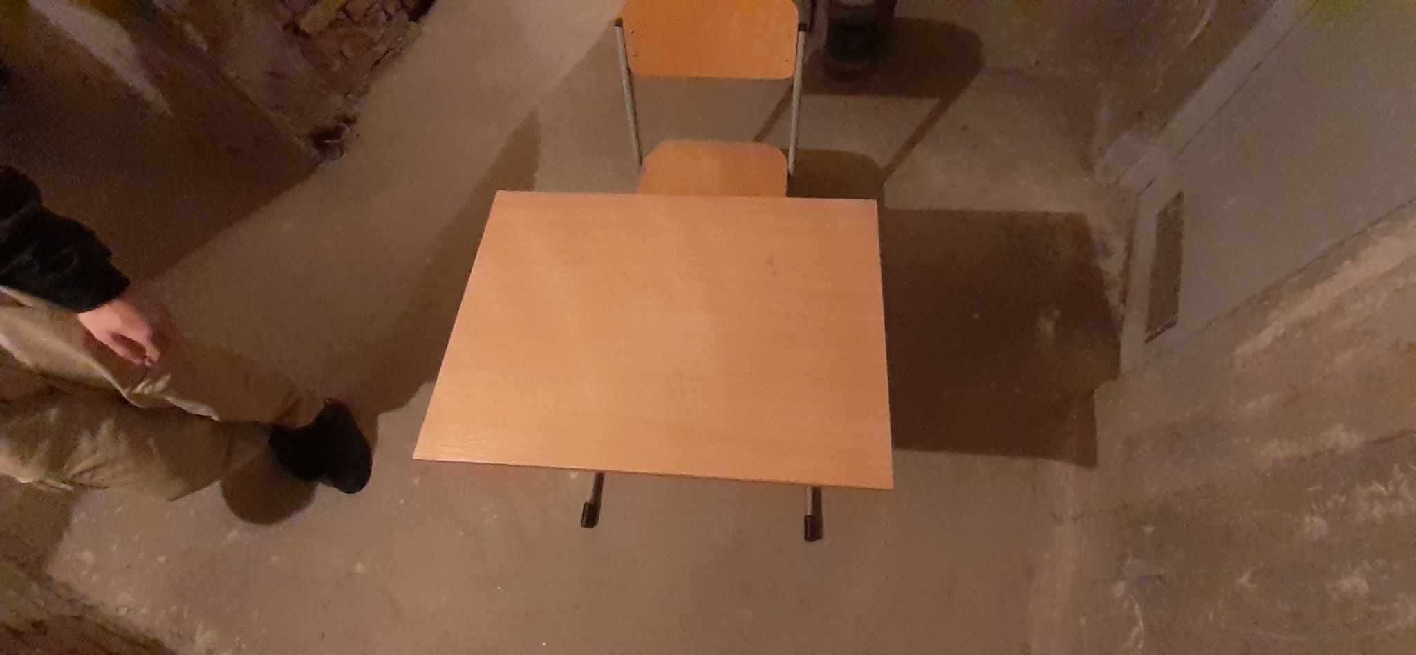 Ławka szkolna jednoosobowa - stolik dziecięcy z krzesłem regulowany